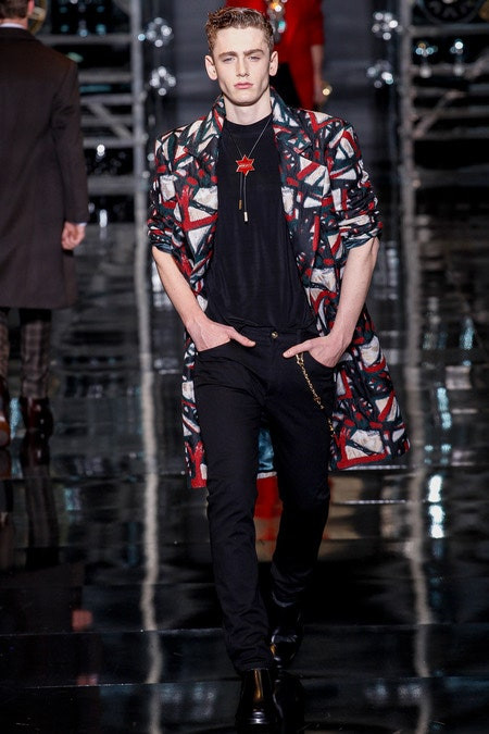 Tom Webb featured in  the Versace fashion show for Autumn/Winter 2014