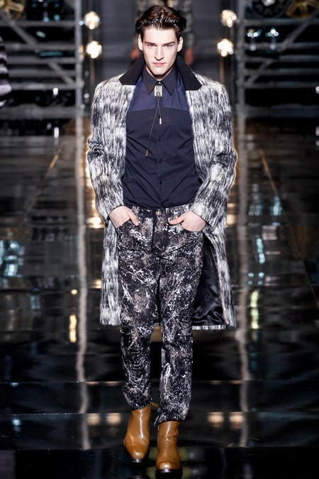 Jarno Boom featured in  the Versace fashion show for Autumn/Winter 2014