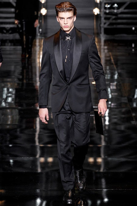Daan van der Deen featured in  the Versace fashion show for Autumn/Winter 2014