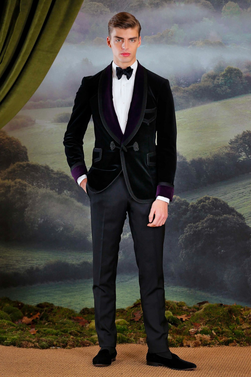 Daan van der Deen featured in  the Ralph Lauren Purple Label fashion show for Autumn/Winter 2018