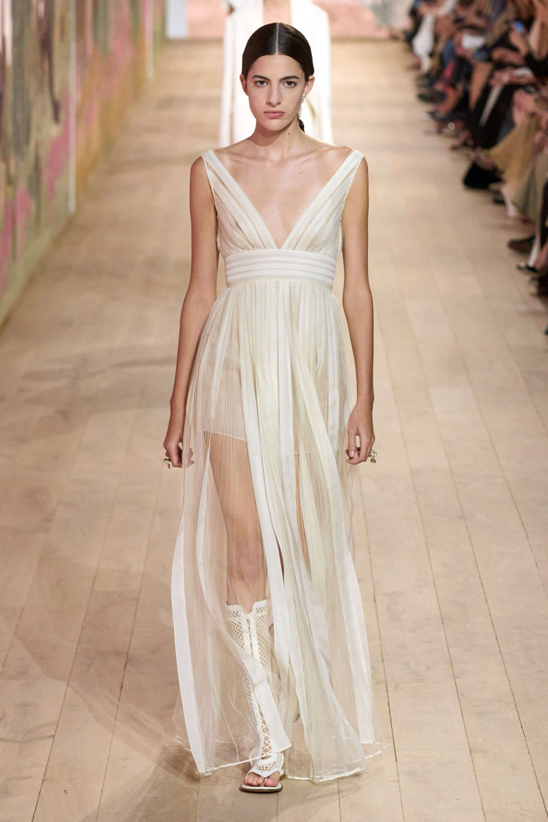 Ivanna Mendoza featured in  the Christian Dior Haute Couture fashion show for Autumn/Winter 2023