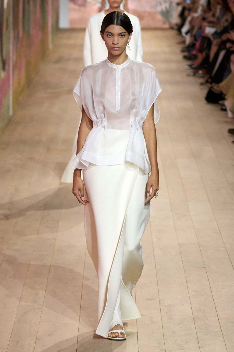 Marina Moioli featured in  the Christian Dior Haute Couture fashion show for Autumn/Winter 2023