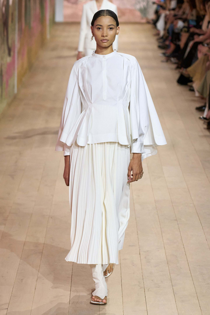 Lineisy Montero featured in  the Christian Dior Haute Couture fashion show for Autumn/Winter 2023