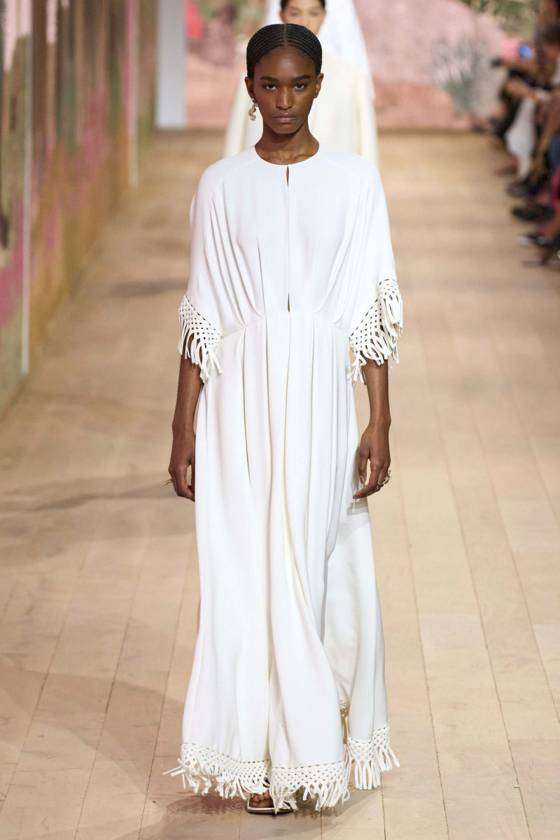 Aissatou Barry featured in  the Christian Dior Haute Couture fashion show for Autumn/Winter 2023