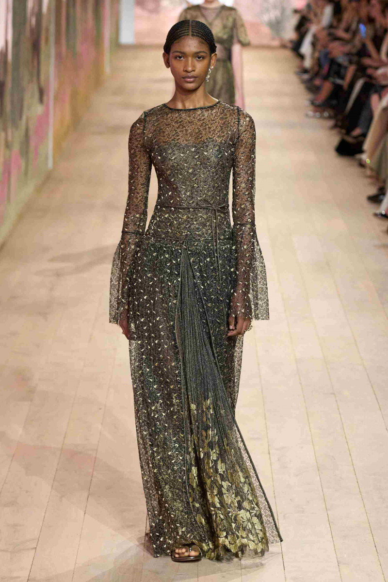 Shivaruby Premkanthan featured in  the Christian Dior Haute Couture fashion show for Autumn/Winter 2023