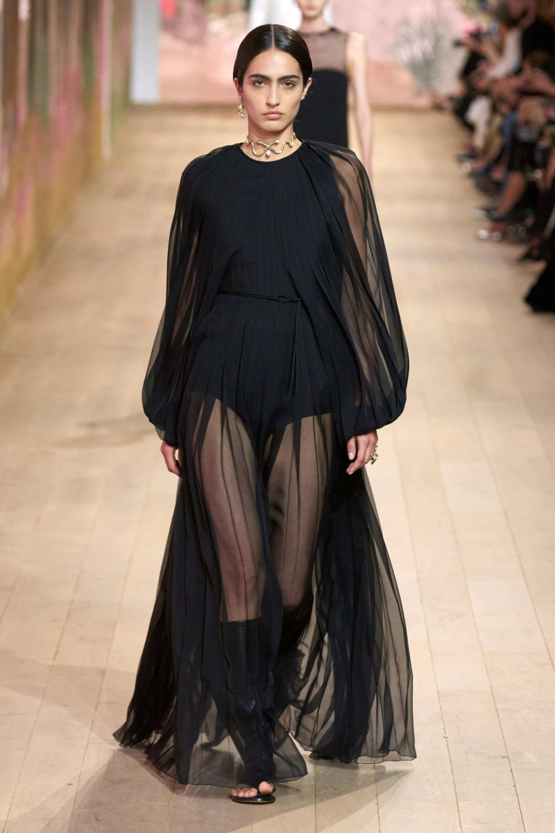 Sara Caballero featured in  the Christian Dior Haute Couture fashion show for Autumn/Winter 2023