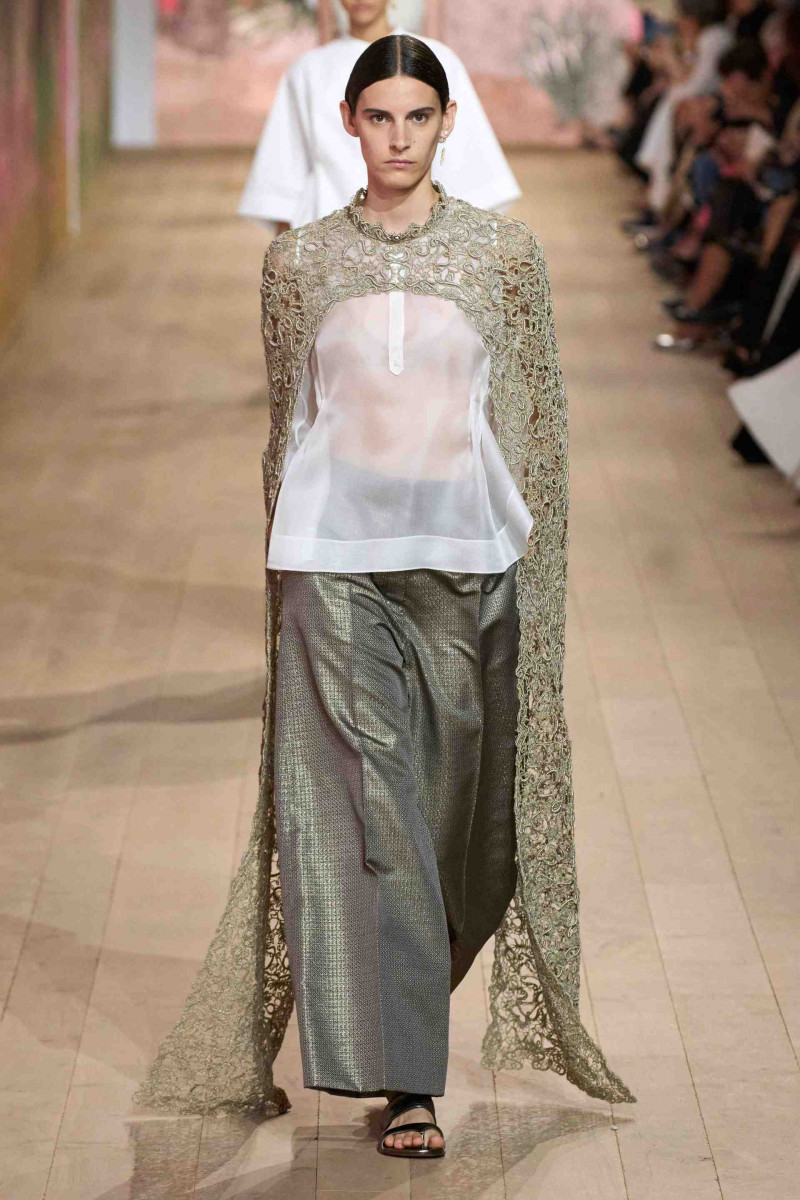 Cyrielle Lalande featured in  the Christian Dior Haute Couture fashion show for Autumn/Winter 2023