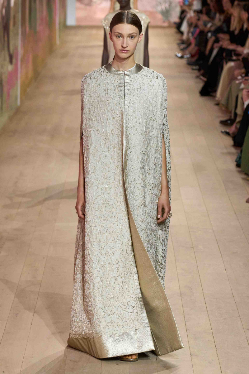 Andrea Ostlund featured in  the Christian Dior Haute Couture fashion show for Autumn/Winter 2023