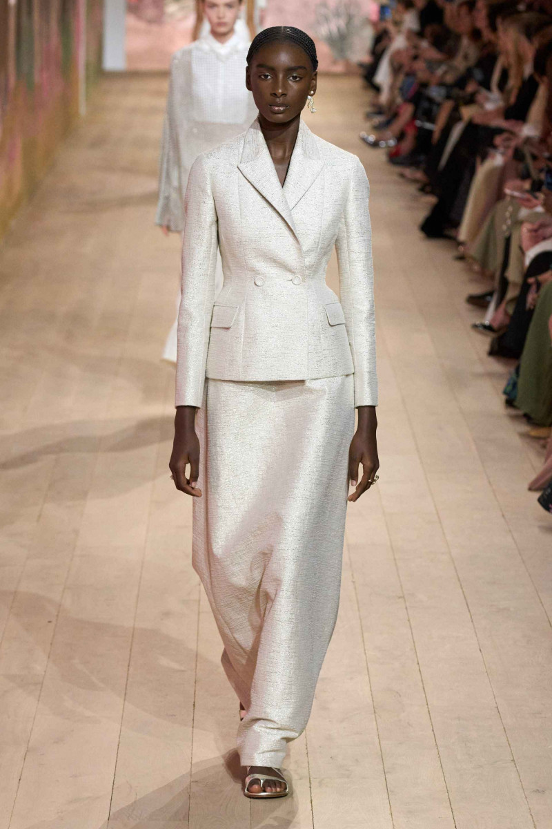 Fatou Seck featured in  the Christian Dior Haute Couture fashion show for Autumn/Winter 2023