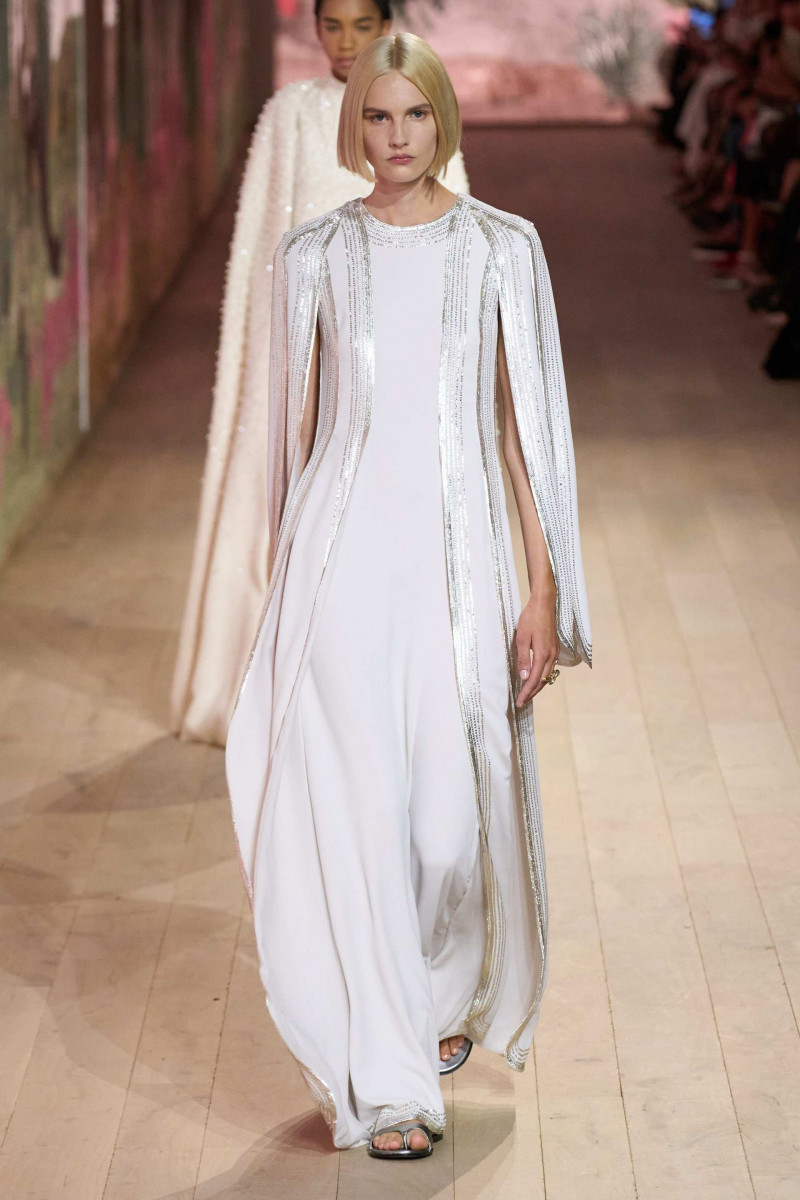 Elisa Nijman featured in  the Christian Dior Haute Couture fashion show for Autumn/Winter 2023