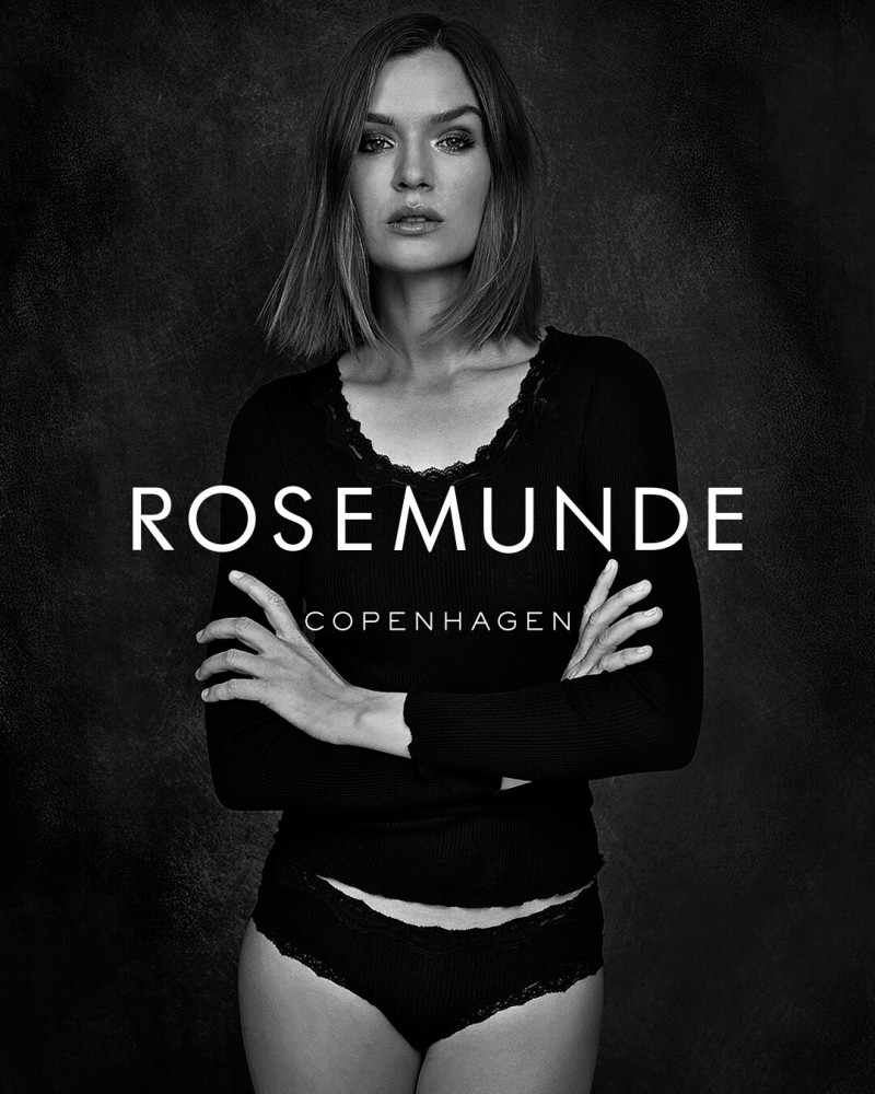 Josephine Skriver featured in  the Rosemunde advertisement for Pre-Fall 2022