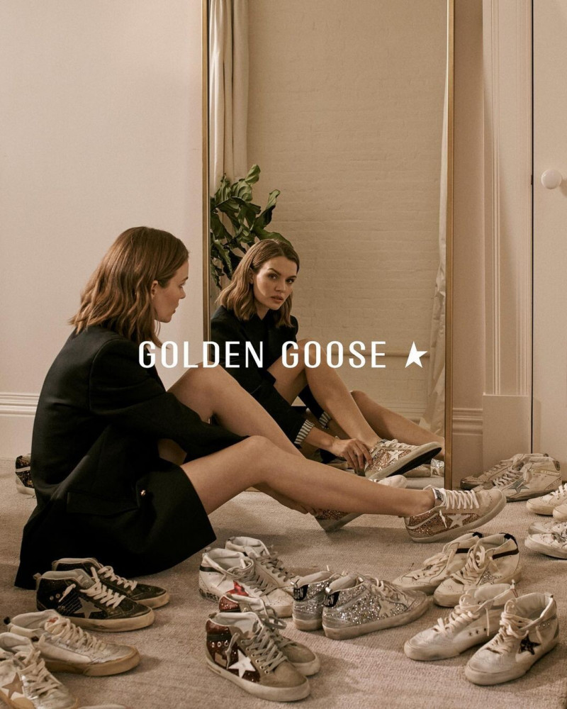 Josephine Skriver featured in  the Golden Goose Deluxe Brand advertisement for Spring/Summer 2023