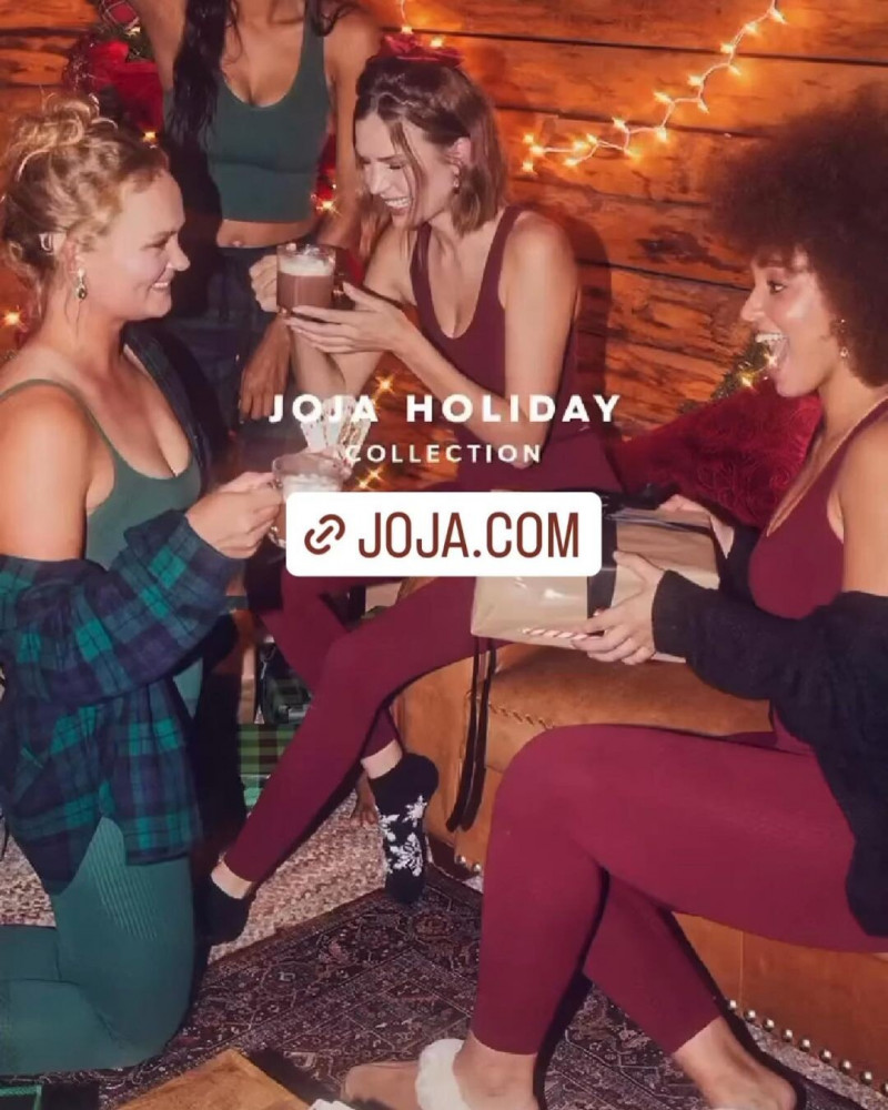Josephine Skriver featured in  the JoJa advertisement for Holiday 2022
