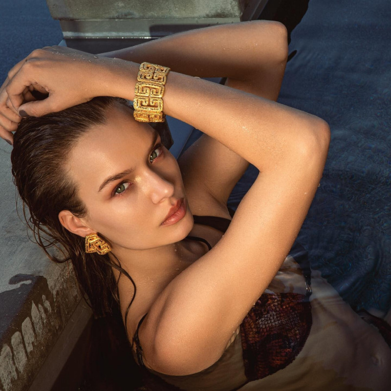 Josephine Skriver featured in  the Zolotas advertisement for Autumn/Winter 2022