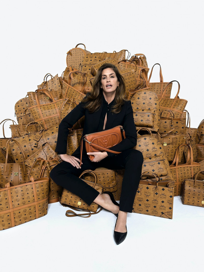 Cindy Crawford featured in  the MCM MCM F/W 23 Campaign Featuring Cindy Crawford advertisement for Spring/Summer 2023