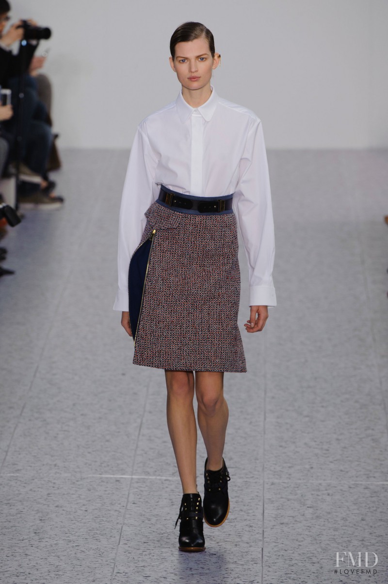 Bette Franke featured in  the Chloe fashion show for Autumn/Winter 2013