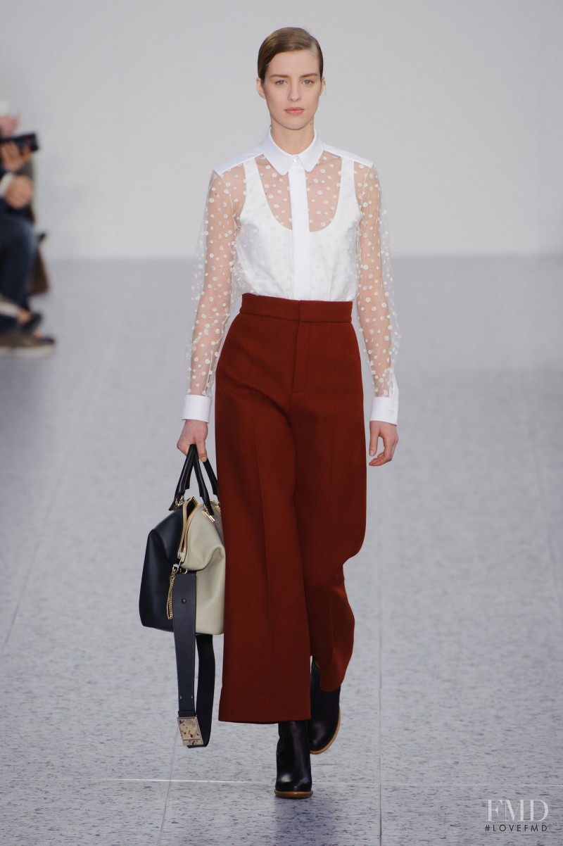 Julia Frauche featured in  the Chloe fashion show for Autumn/Winter 2013