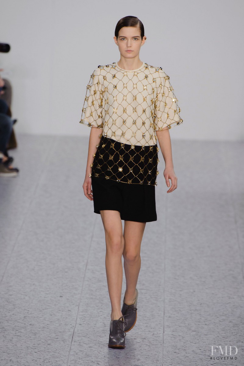 Zlata Mangafic featured in  the Chloe fashion show for Autumn/Winter 2013