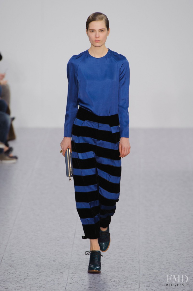 Caroline Brasch Nielsen featured in  the Chloe fashion show for Autumn/Winter 2013