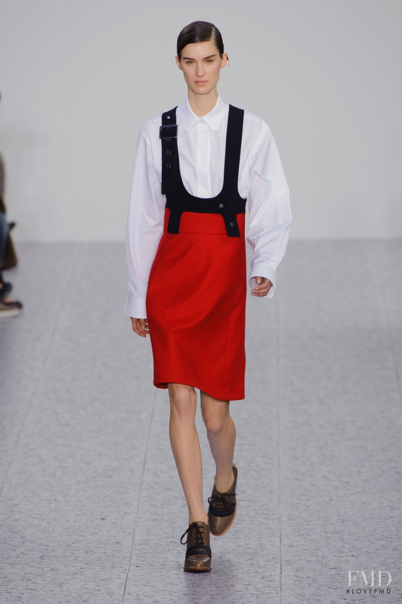 Marte Mei van Haaster featured in  the Chloe fashion show for Autumn/Winter 2013