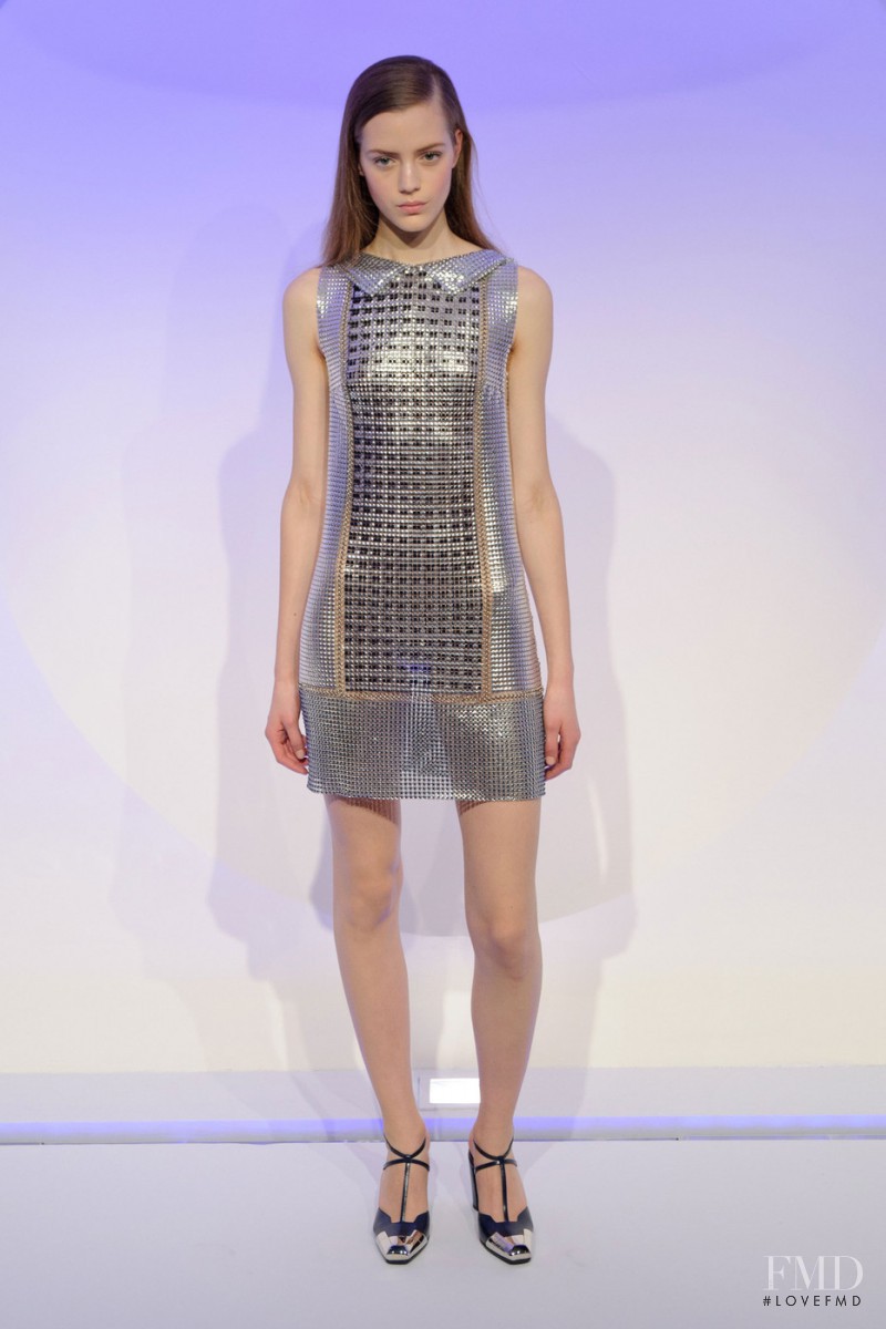 Esther Heesch featured in  the Paco Rabanne fashion show for Autumn/Winter 2013