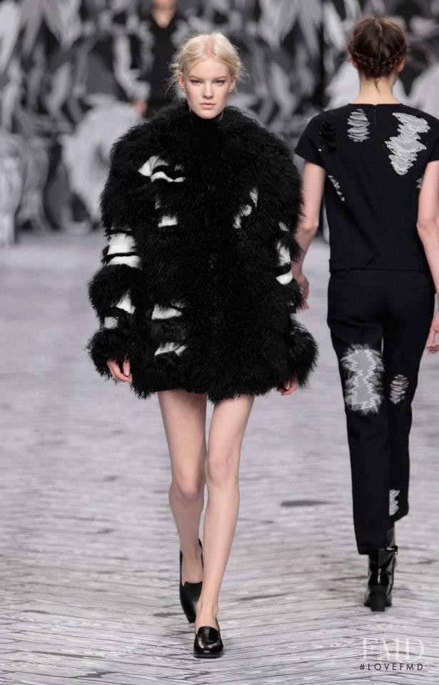 Linn Arvidsson featured in  the Viktor & Rolf fashion show for Autumn/Winter 2013