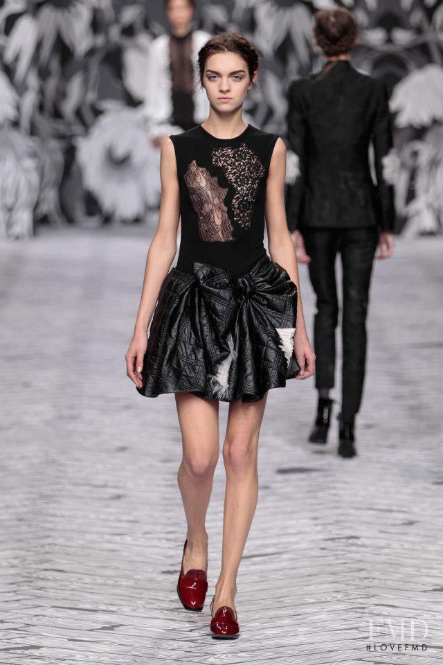 Magda Laguinge featured in  the Viktor & Rolf fashion show for Autumn/Winter 2013