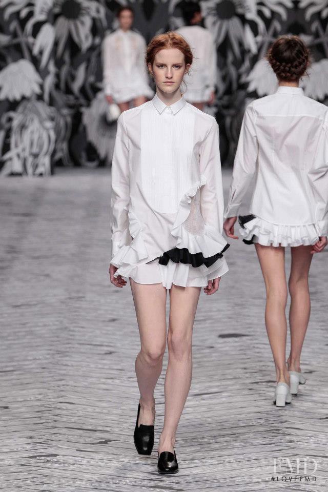 Magdalena Jasek featured in  the Viktor & Rolf fashion show for Autumn/Winter 2013