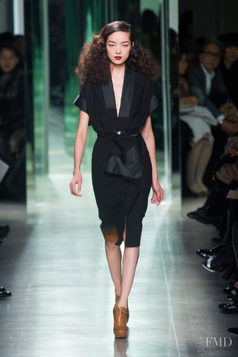 Fei Fei Sun featured in  the Bottega Veneta fashion show for Autumn/Winter 2013