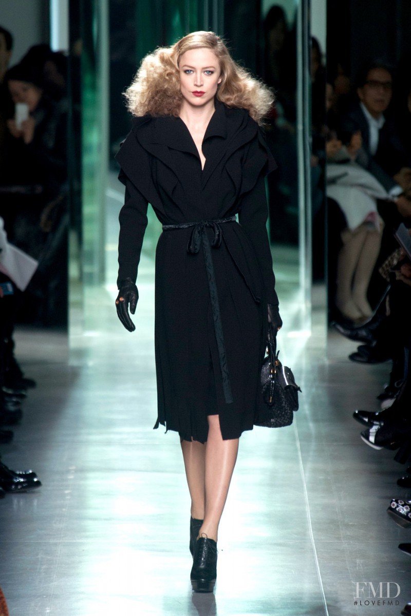 Raquel Zimmermann featured in  the Bottega Veneta fashion show for Autumn/Winter 2013