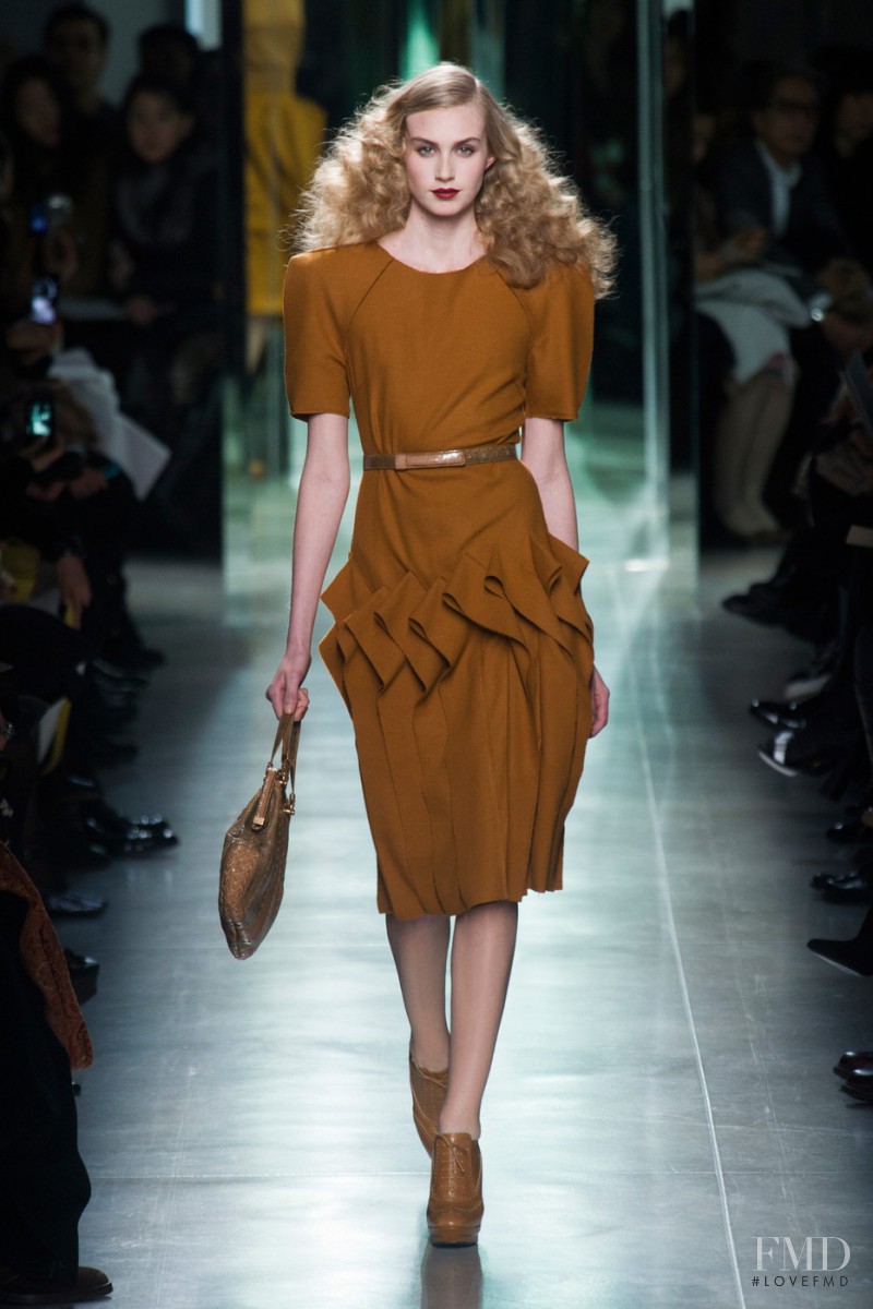 Dauphine McKee featured in  the Bottega Veneta fashion show for Autumn/Winter 2013