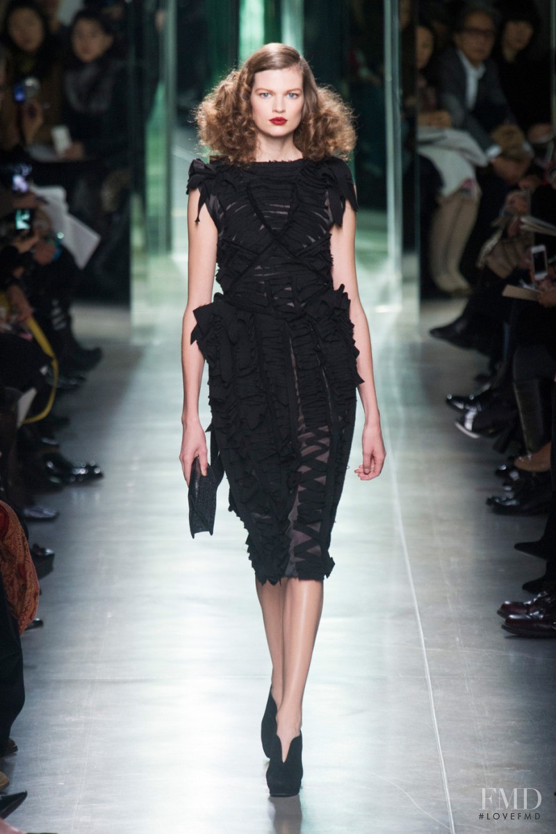 Bette Franke featured in  the Bottega Veneta fashion show for Autumn/Winter 2013