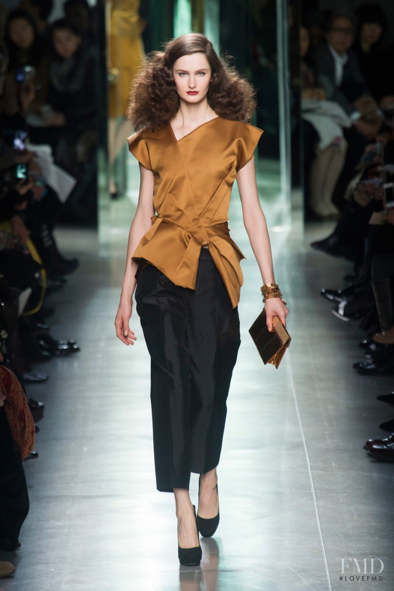 Mackenzie Drazan featured in  the Bottega Veneta fashion show for Autumn/Winter 2013