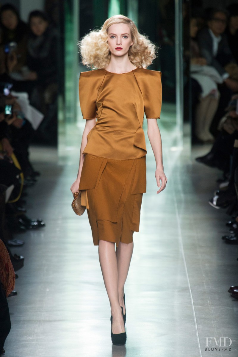 Daria Strokous featured in  the Bottega Veneta fashion show for Autumn/Winter 2013