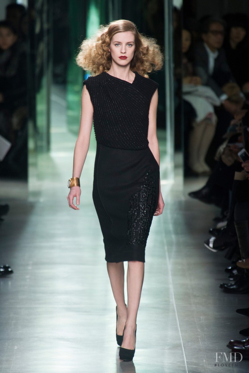 Julia Frauche featured in  the Bottega Veneta fashion show for Autumn/Winter 2013