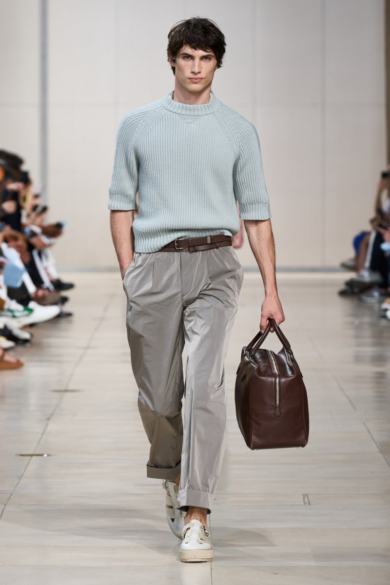 Unai Bartra featured in  the Hermès fashion show for Spring/Summer 2024