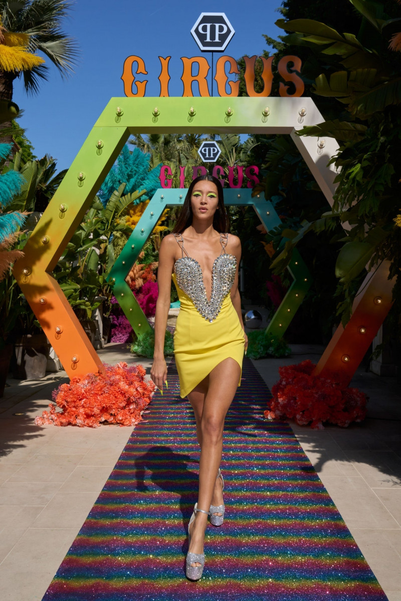 Daniela de Jesus featured in  the Philipp Plein fashion show for Resort 2024