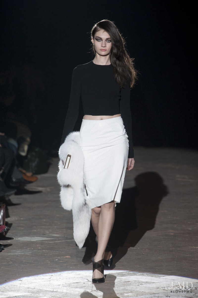 Antonina Vasylchenko featured in  the Francesco Scognamiglio fashion show for Autumn/Winter 2013