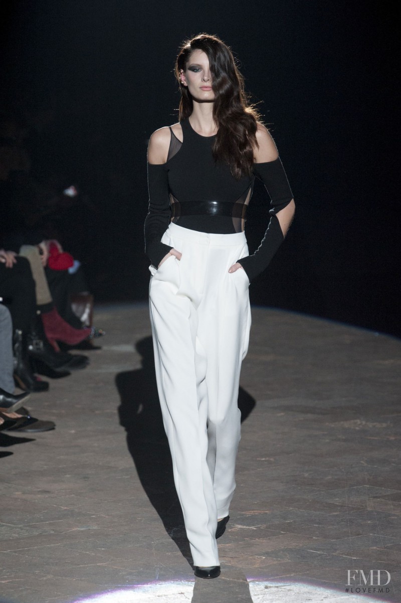 Ava Smith featured in  the Francesco Scognamiglio fashion show for Autumn/Winter 2013