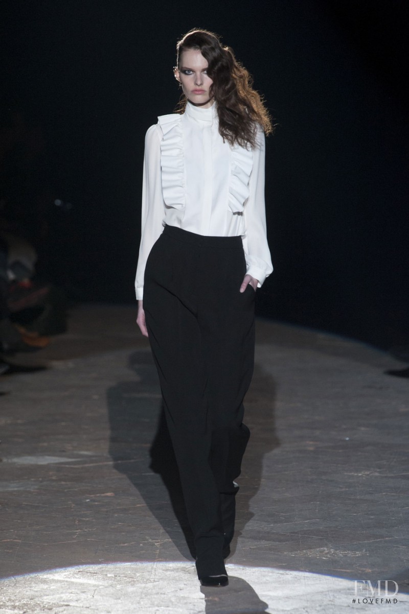 Lisa Verberght featured in  the Francesco Scognamiglio fashion show for Autumn/Winter 2013