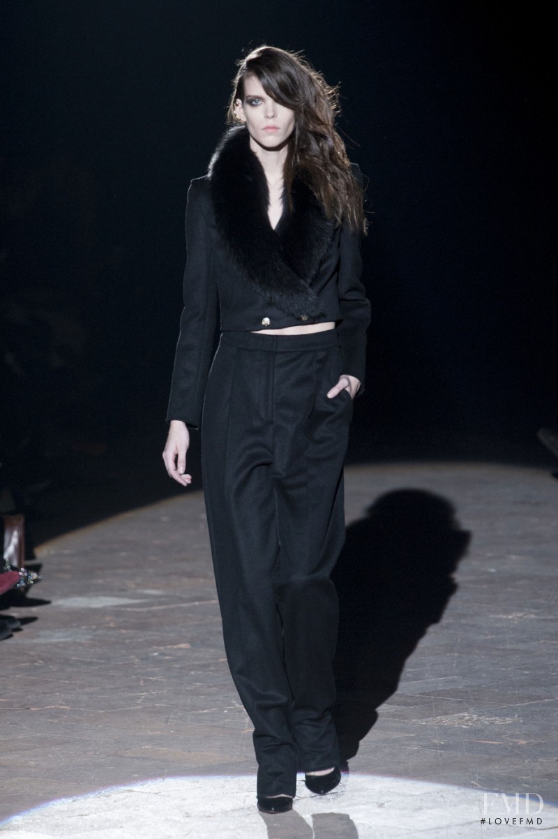 Meghan Collison featured in  the Francesco Scognamiglio fashion show for Autumn/Winter 2013