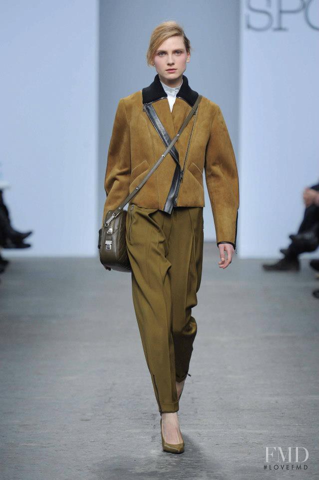Maria Loks featured in  the Sportmax fashion show for Autumn/Winter 2013