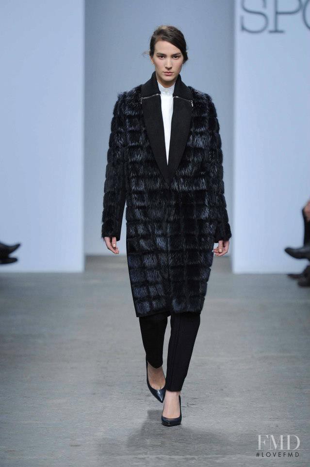 Mijo Mihaljcic featured in  the Sportmax fashion show for Autumn/Winter 2013