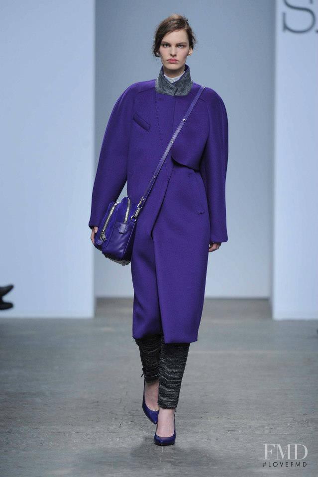 Lisa Verberght featured in  the Sportmax fashion show for Autumn/Winter 2013
