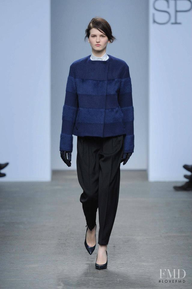 Katlin Aas featured in  the Sportmax fashion show for Autumn/Winter 2013