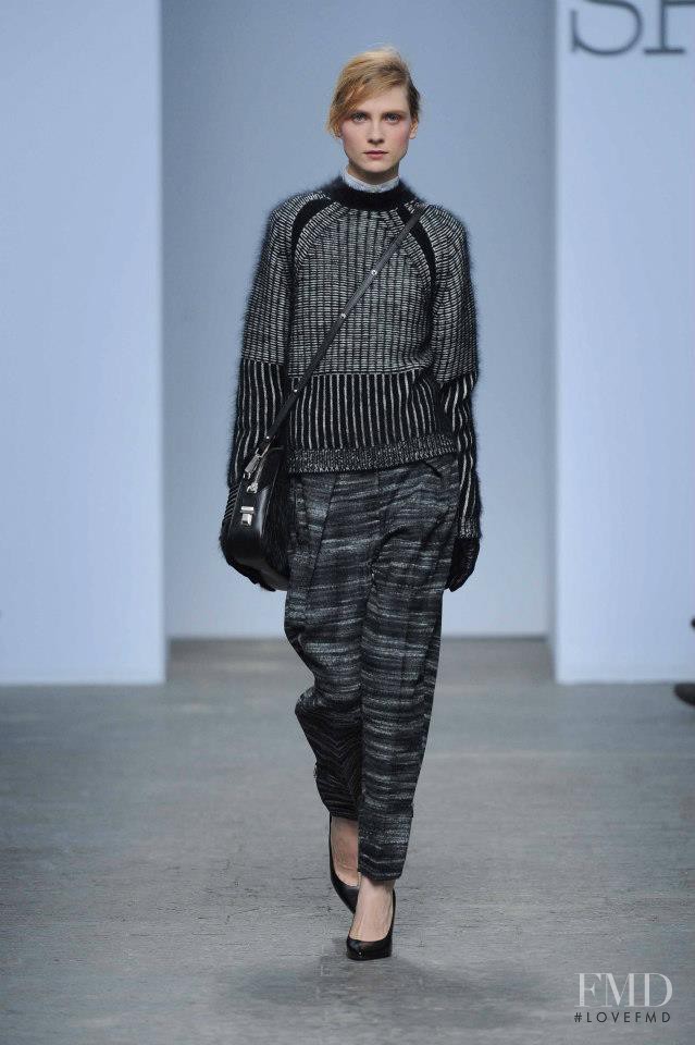 Maria Loks featured in  the Sportmax fashion show for Autumn/Winter 2013