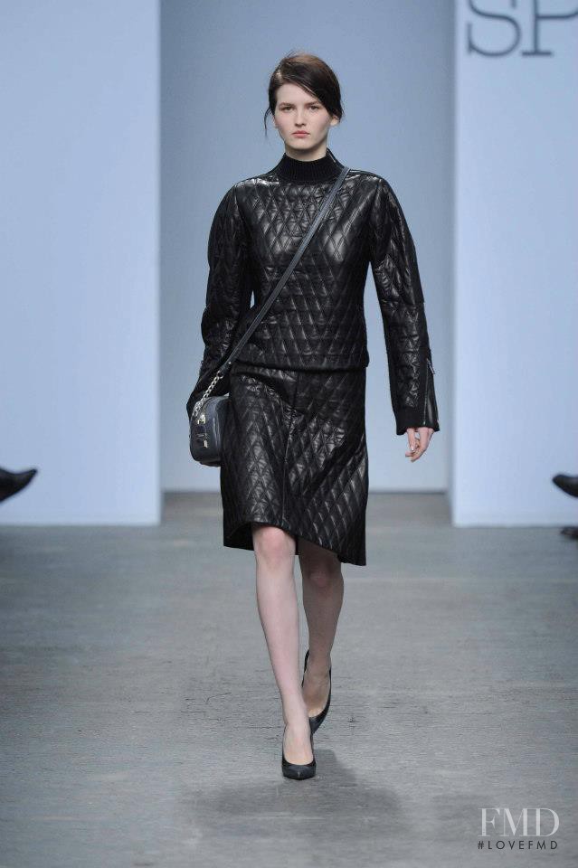 Katlin Aas featured in  the Sportmax fashion show for Autumn/Winter 2013