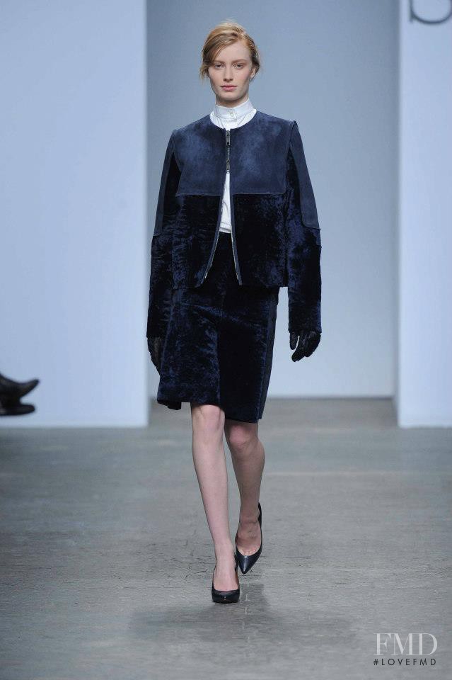 Stephanie Hall featured in  the Sportmax fashion show for Autumn/Winter 2013