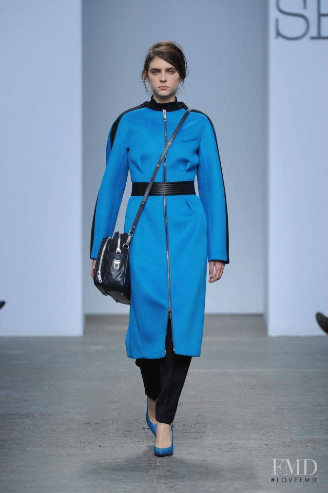 Kel Markey featured in  the Sportmax fashion show for Autumn/Winter 2013