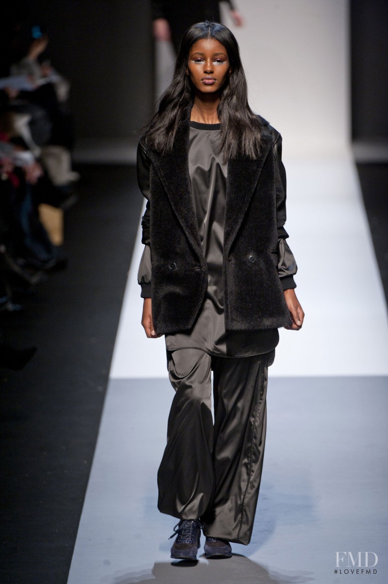 Senait Gidey featured in  the Max Mara fashion show for Autumn/Winter 2013